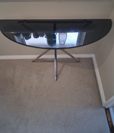 Demilune console table