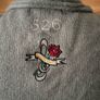 Knitted cardigan Odd Molly with a tie-neck front buttons grey size S Image 6