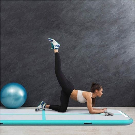 Air Inflatable Gymnastics Mat Tumbling Mats 10ft Track 4 Inch Thickness Tumble Tracks for Home Use/Training/Yoga with Electric Pump (FREE POSTAGE)