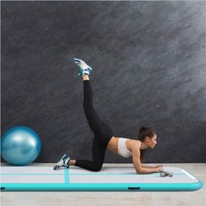 Air Inflatable Gymnastics Mat Tumbling Mats 10ft Track 4 Inch Thickness Tumble Tracks for Home Use/Training/Yoga with Electric Pump (FREE POSTAGE)