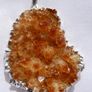 Genuine Cluster Golden Citrine   PENDANT  IN SILVER - Pendant 1,9" Image 4