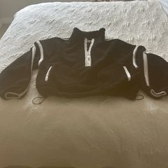 Gym + Coffee Black & White Fleece Medium