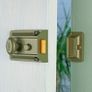 Yale Traditional Nightlatch, Standard Security, Nickel Finish/Brass Cylinder, 60 mm Backset Image 3