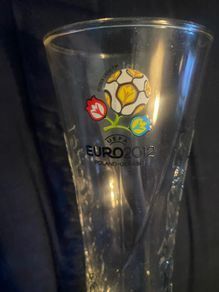 Uefa Euro 2012 Poland Ukraine Carlsberg Beer Glass