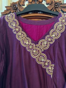 NEW - Stunning Indian Silk Purple Dress/Tunic
