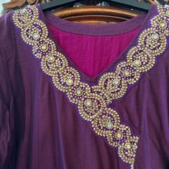 NEW - Stunning Indian Silk Purple Dress/Tunic