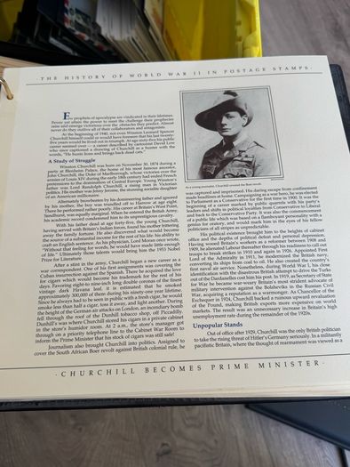 The History of World War II in post stamps