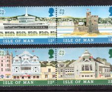 1987 Isle of Man Europa Architecture Commemorative Stamps Mint Never Hinged (MNH)