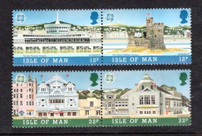 1987 Isle of Man Europa Architecture Commemorative Stamps Mint Never Hinged (MNH)