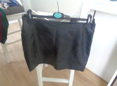 Calvin Klein Faux Leather Mini Skirt