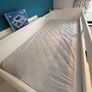White Triple Bunk Bed with Drawers and Slide Image 6