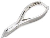 Podiatry Moon Shaped Toe Nail Clipper Nipper -Professional Chiropody Cutter Instrument With Black Case 14cm