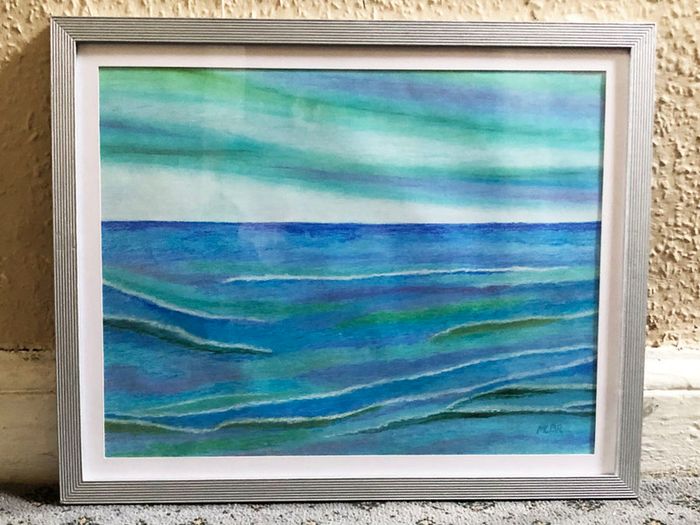 Sunset and Sea Reflection Paintings