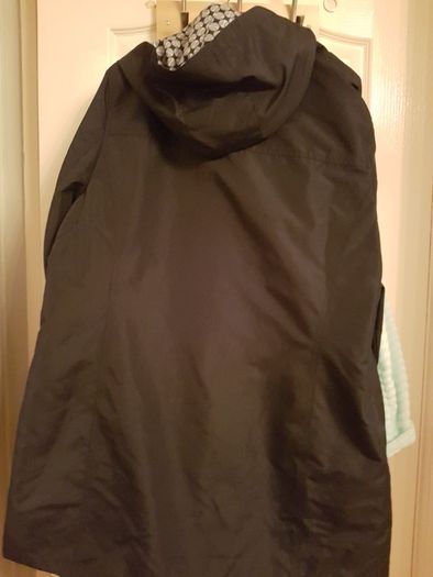 Navy ladies jacket with hood