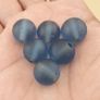 Antique African Style Light Blue Glass Lot of 6 Image 6