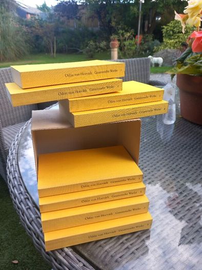 8 x paperback books, Udon von Horvath,  Gesammelte Werke, D18, as new post 10e