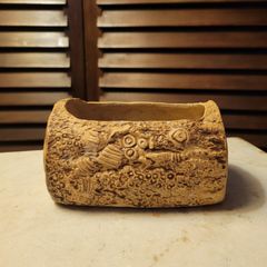 Vintage pottery trunk vase