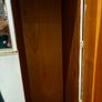White Painted Vintage Wooden Wardrobe with Mirror, Drawers & Hanging Space Image 5