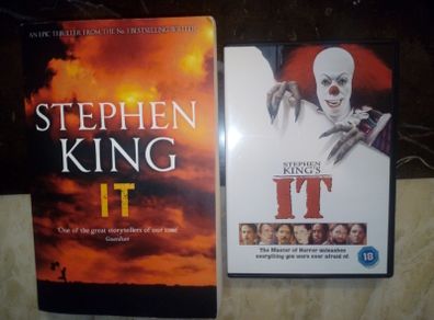 Stephen King's IT Book and DVD set classic horror Pennywise