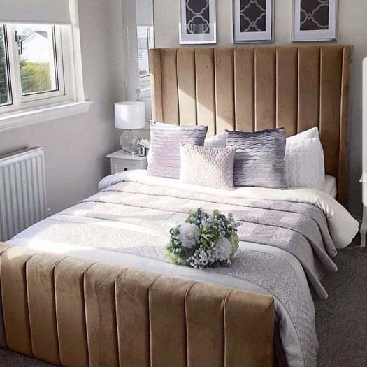 New Double Zara wingback bed & Mattress