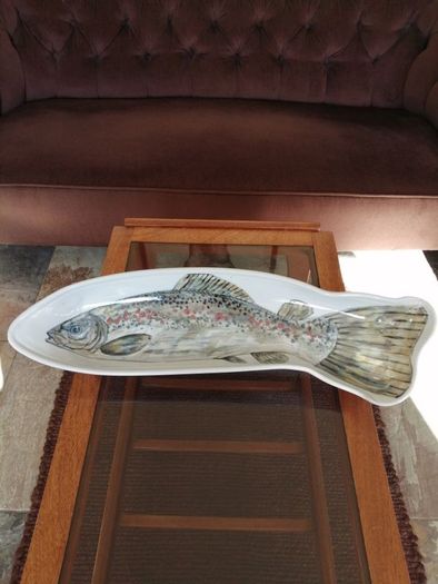 Highland Stoneware Scotland Salmon Dish