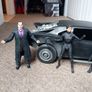 McFarlane Batman figures and custom painted batmobile Image 4