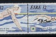 1993 Ireland Centenary of The Irish Amateur Swimming Associations Commemorative Stamps Mint Never Hinged (MNH)