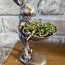 New bespoke 15cm high Jeeves the hare butler with tray and dried moss Image 7