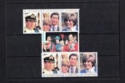 1981 Guernsey Wedding Prince Charles &amp; Lady Diana Spencer Commemorative Stamps Mint Never Hinged (MNH)