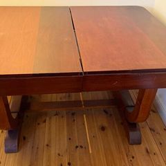Art Deco Dining Table + 5 Chairs. Restoration Project / Upcycle Opportunity