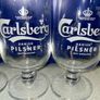 carlsberg beer half pint glasses brand new Image 4