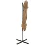 Cantilever Umbrella with Double Top  Taupe Image 3