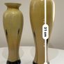 Pair of Caithness Glass (Ebony and Sand) Art Glass Vases with Original Labels Image 3