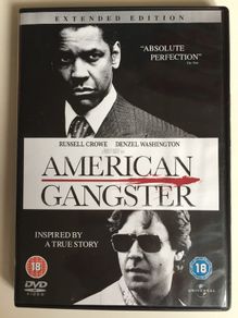 American Gangster (Ridley Scott Film) [2007] Denzel Washington, Russell Crowe, Ted Levine, John Ortiz, Josh Brolin, Chiwetel Ejiofor, Ruby Dee, Lymari Nadal & Cuba Gooding Jr. [Movie DVD]