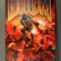 Doom Tin Metal sign