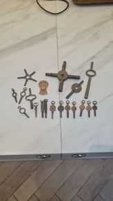 Antique pocket watch keys