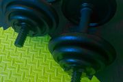 Cast iron dumbbells