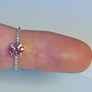 14k Gold ring with 1.03 ct Lab-Grown Diamond, 0.85 ct main pink diamond cerified by IGI and Laser inscripted excellent cut Image 6