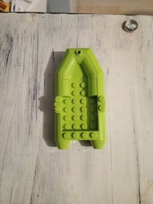Lego rubber boat lime