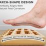 Foot Massager for Plantar Fasciitis Relief, Wooden Massage Roller with Arch Shape Design for Foot Pain Relief, Neuropathy, Heel Spur Pain, Stress Relief & Relaxation, Muscle Therapy Tool Image 4