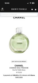Chanel Chance Eau Fraiche 150ml parfum for her
