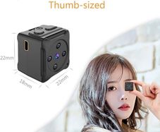 Mini Small Camera 1080P HD Small Portable Cordless Outdoor Cameras,Home Surveillance Security Camera with Night Vision and Motion Detection,Compact Outdoor/Indoor Video Recorder