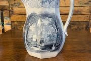 Victorian Staffordshire large jug