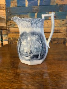 Victorian Staffordshire large jug