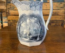 Victorian Staffordshire large jug
