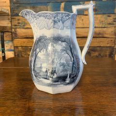 Victorian Staffordshire large jug