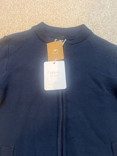 Boys zip up cardigan