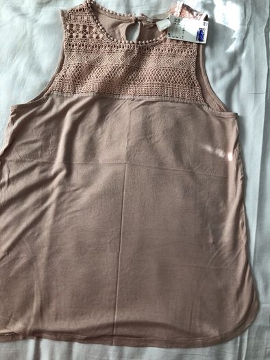 Peach sleeveless Top H&M BNWT