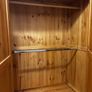 wardrobe with double hanging rails. 2 bottom drawers, 58cms deep and 106cms wide at the widest part. Image 2