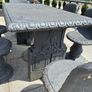 Solid Concrete Garden Dining Set Image 6